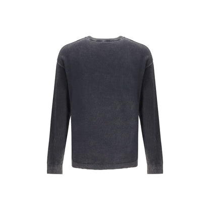 Diesel Gray Cotton Sweatshirt