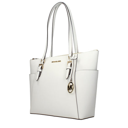 Michael Kors White Leather Shoulder Bag