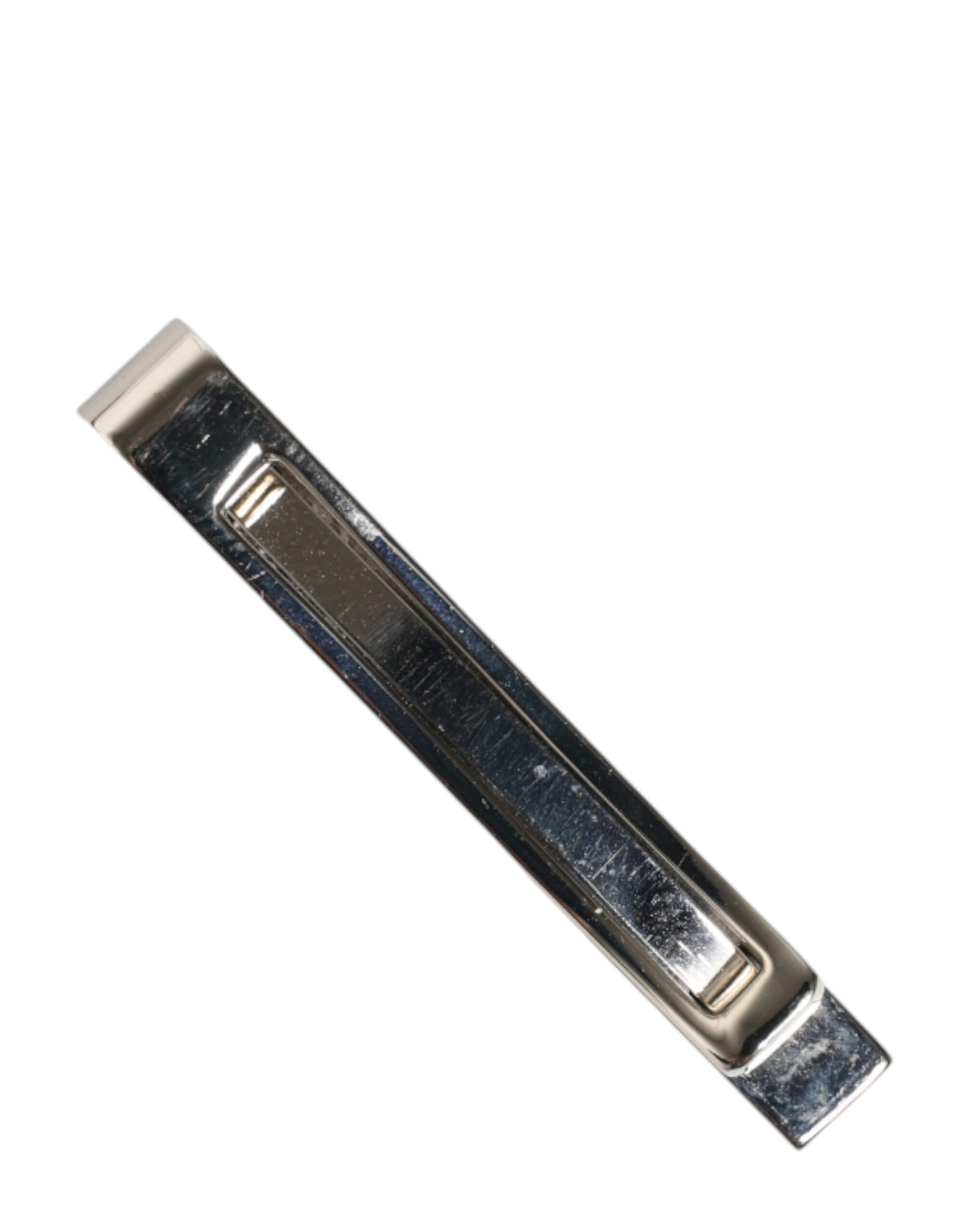 Dolce & Gabbana Silver Tone Brass Logo Branded Men Accessory Tie Clip Bar