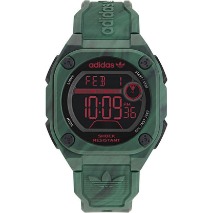 Adidas Green Synthetic Digital Watch