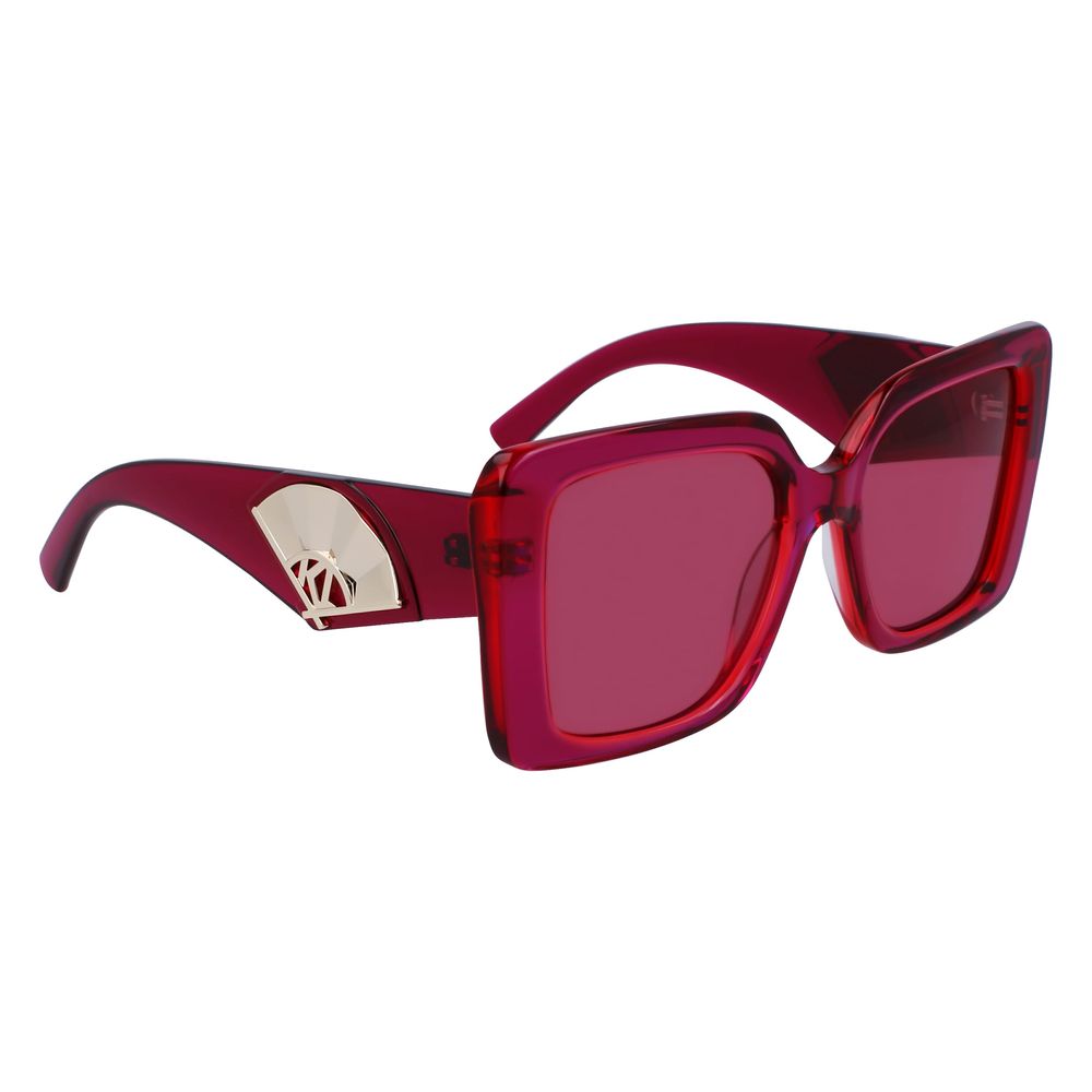 Karl Lagerfeld Red Acetate Sunglasses