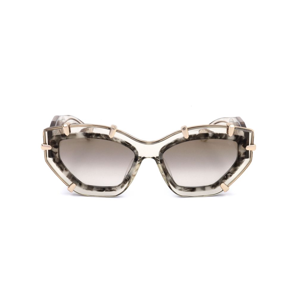 Philipp Plein Beige Acetate Sunglasses