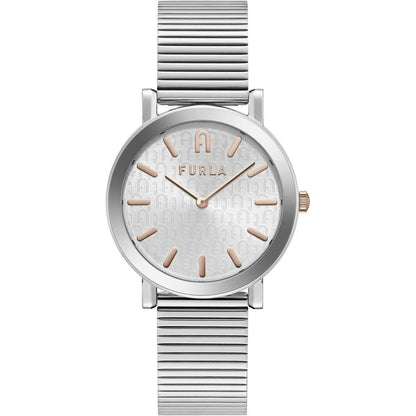 Furla Gray Stainless Steel Dress Watch