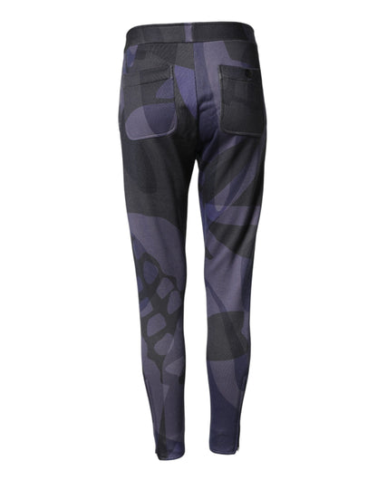 Alexander McQueen Multicolor Patterned Tapered Fit Men Pants