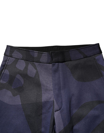 Alexander McQueen Multicolor Patterned Tapered Fit Men Pants