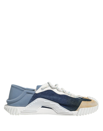 Dolce & Gabbana Multicolor Lace Up Low Top NS1 Sneakers Shoes