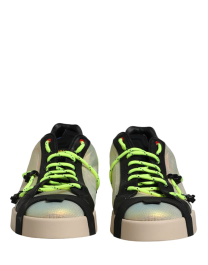 Dolce & Gabbana Multicolor Low Top Lace Up Men Sneakers Shoes
