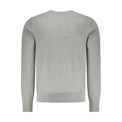 Hugo Boss Gray Cotton Sweater