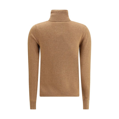 Max Mara Brown Wool Turtleneck