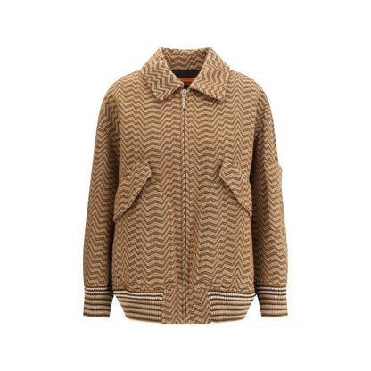 Missoni Brown Wool Bomber