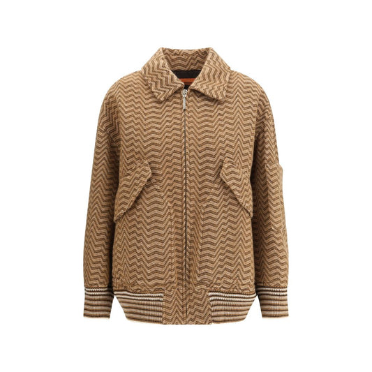 Missoni Brown Wool Bomber