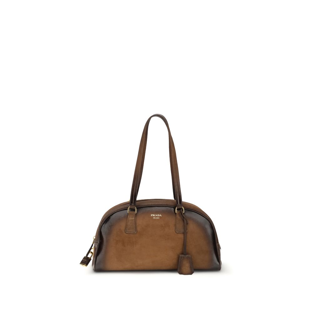 Prada Multicolor Calf Leather Bos Taurus Handbag