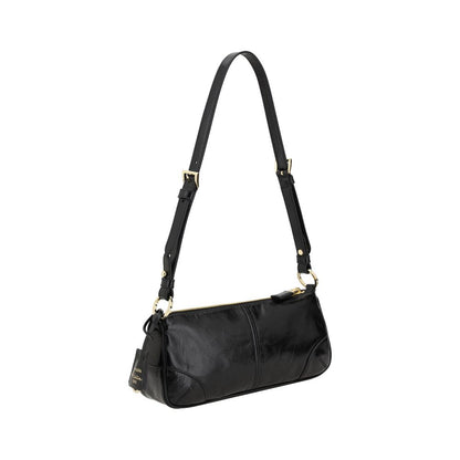 Prada Black Calf Leather Bos Taurus Shoulder Bag