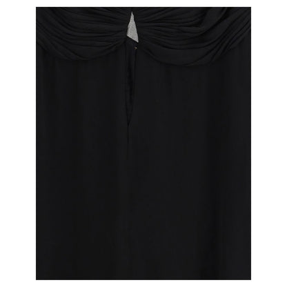 Saint Laurent Black Viscose Casual Dress