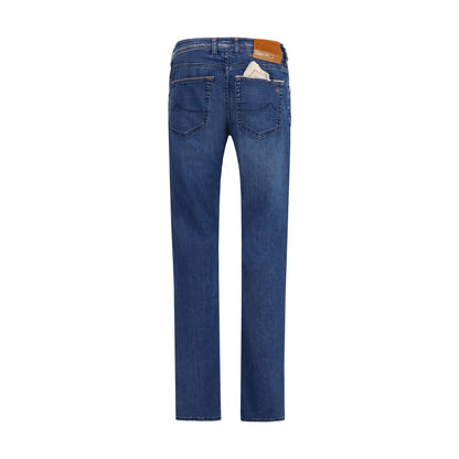 Jacob Cohen Blue Cotton Slim Fit Jeans