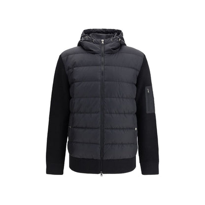 Herno Black Wool Bomber