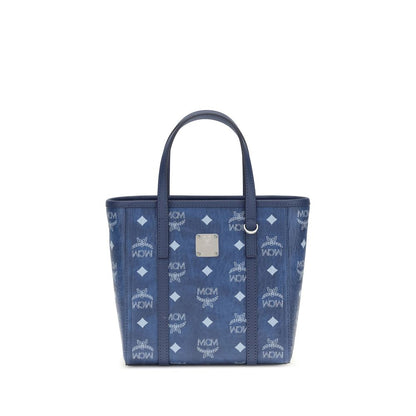MCM Blue Fabric Handbag