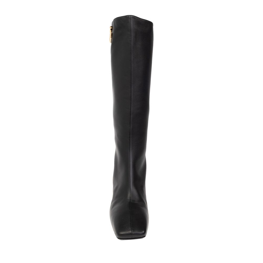 Dolce & Gabbana Black Calfskin Boots