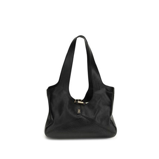 Chloé Black Calf Leather Bos Taurus Shoulder Bag