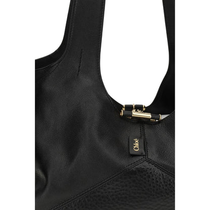 Chloé Black Calf Leather Bos Taurus Shoulder Bag
