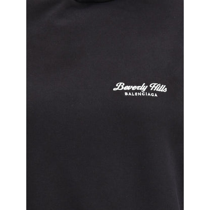 Balenciaga Black Cotton Sweatshirt