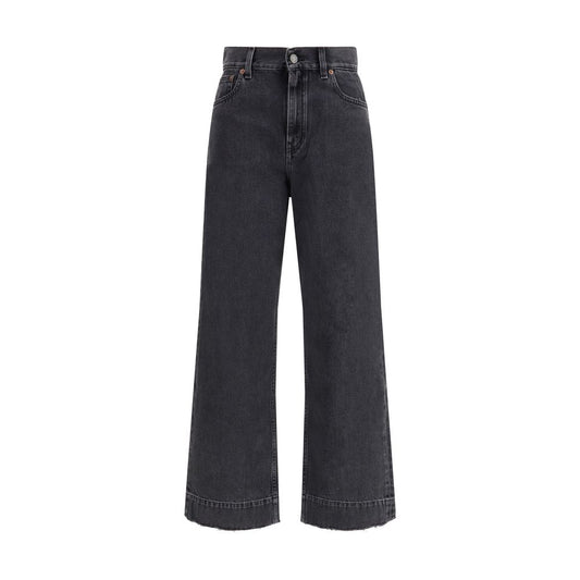 Chloé Black Cotton Cropped Jeans