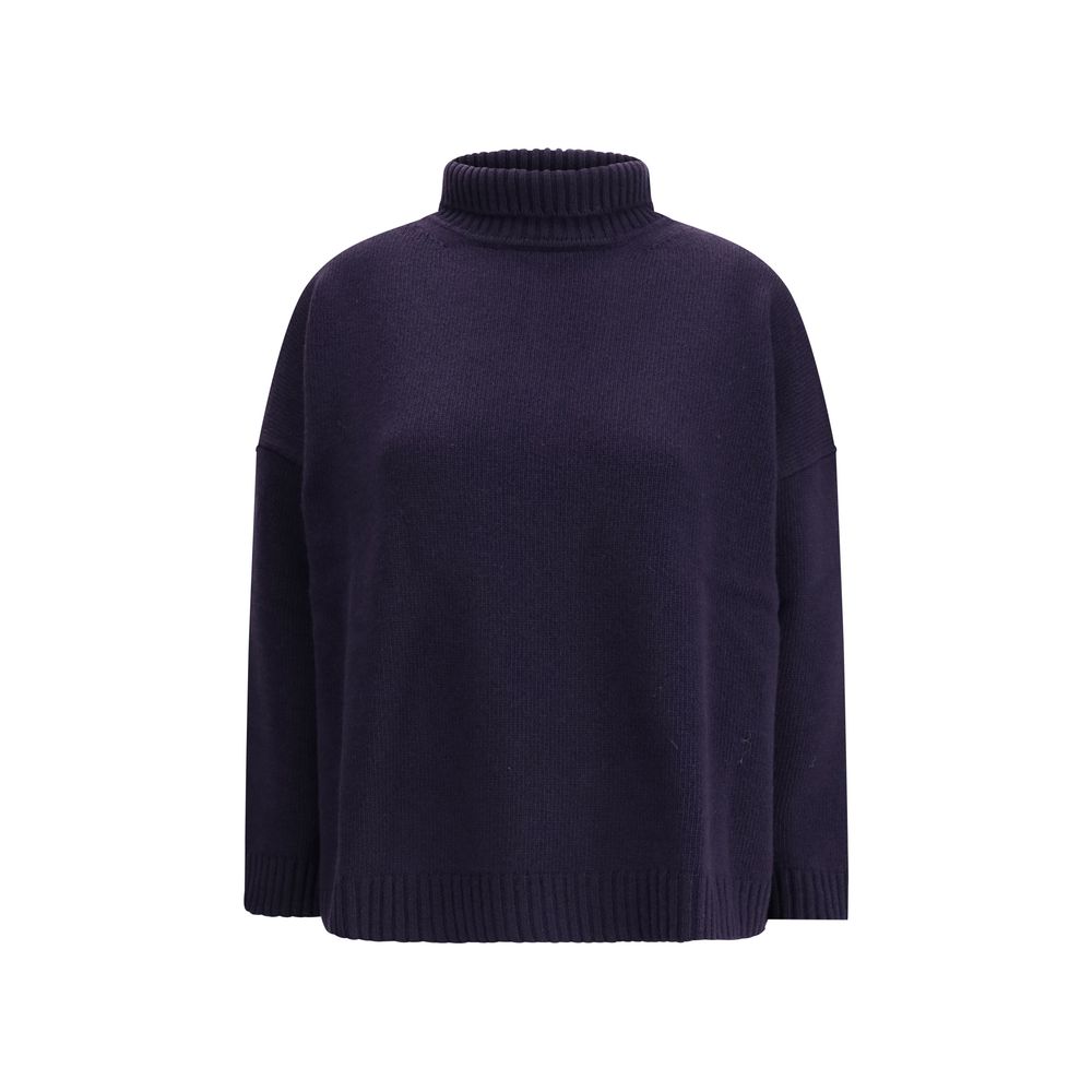 Max Mara Blue Fleece Wool Top