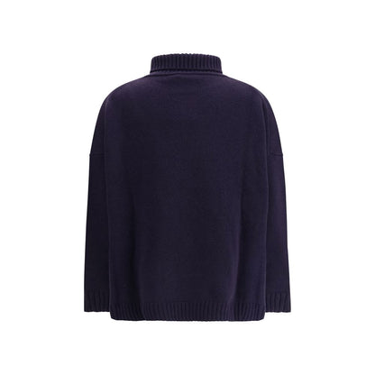 Max Mara Blue Fleece Wool Top