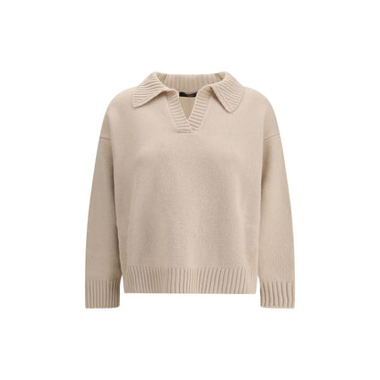 Max Mara Beige Fleece Wool Top