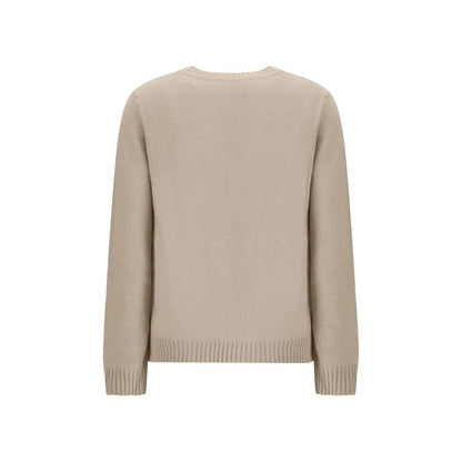 Max Mara Beige Marabou Top