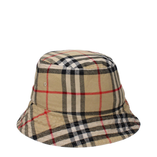 Burberry Beige Cotton Bucket Hat