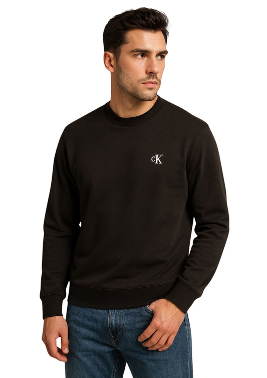 Calvin Klein Black Cotton Sweatshirt