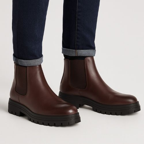 Levi's Brown Polyester Boot