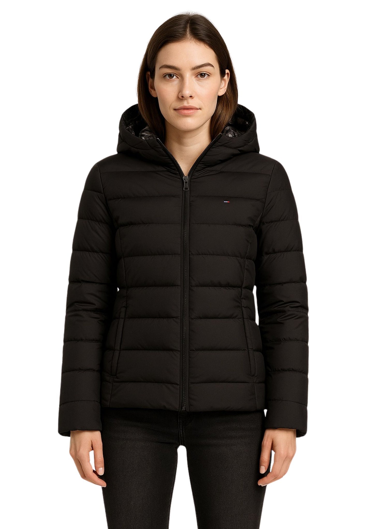 Tommy Hilfiger Black Polyester Jackets & Coat