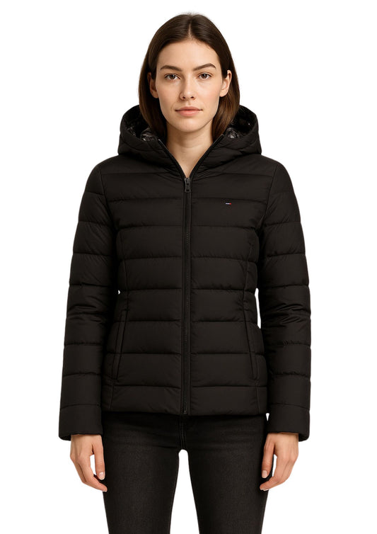 Tommy Hilfiger Black Polyester Jackets & Coat